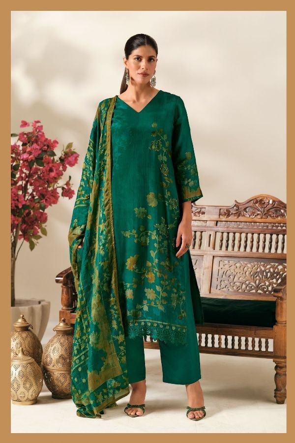 Reyna Fabrics Floral Craft Bemberg Supersilk Suit 10606