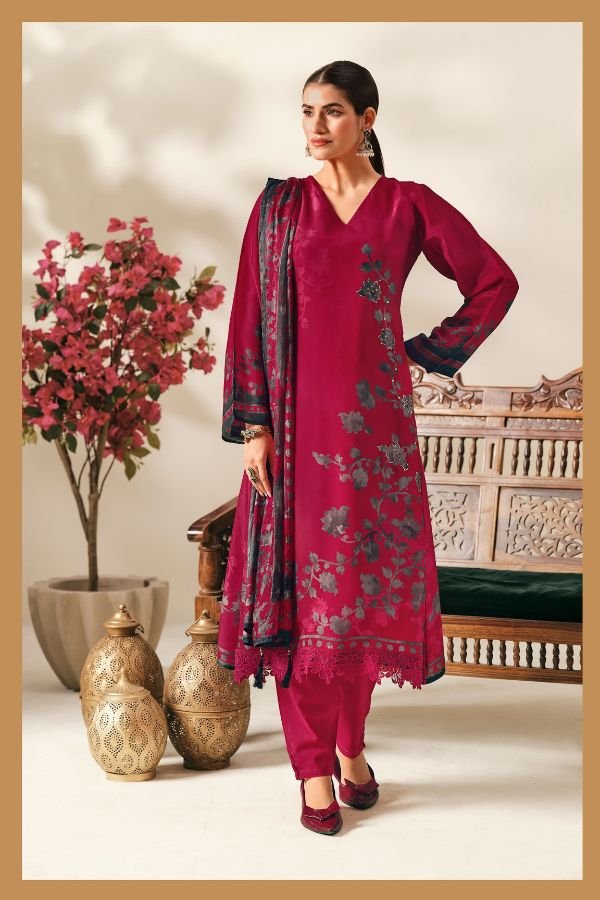Reyna Fabrics Floral Craft Bemberg Supersilk Suit 10608