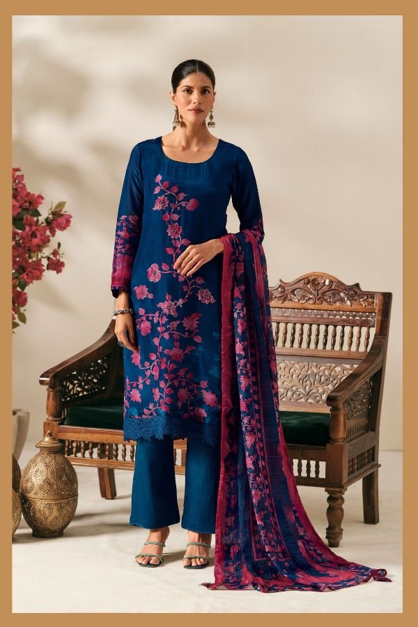 Reyna Fabrics Floral Craft Bemberg Supersilk Suit 10609