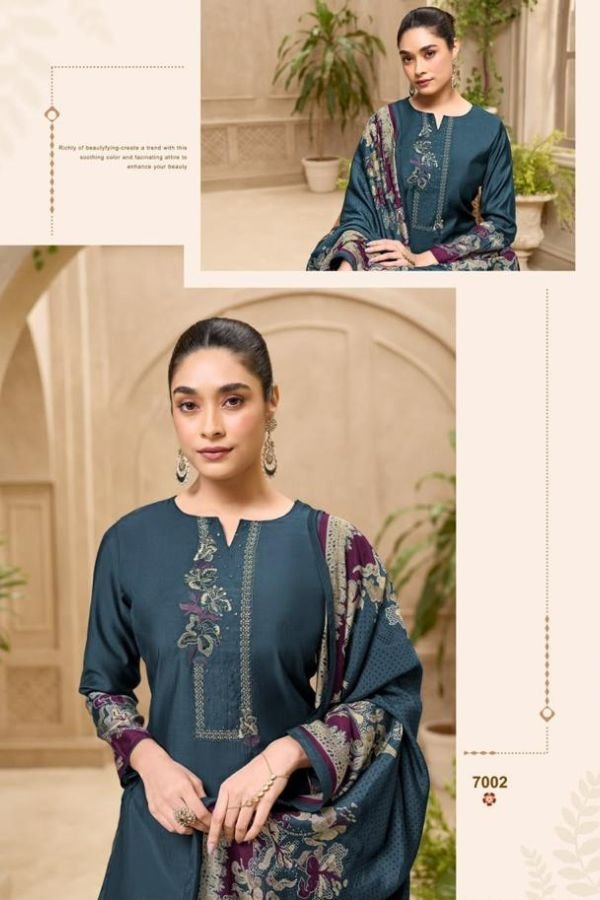 Salvi Fashion Safar Vol 7 Silk Ladies Suit 7002