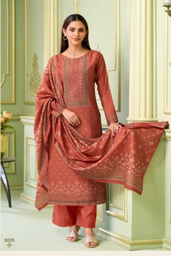 Salvi Fashion Safar Vol 8 Silk Ladies Suit 8005