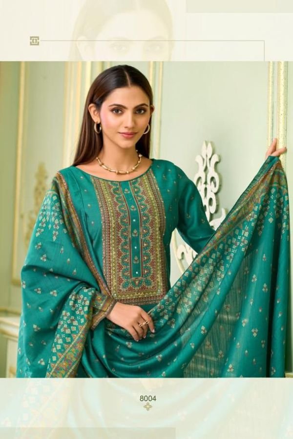 Salvi Fashion Safar Vol 8 Silk Ladies Suit 8004