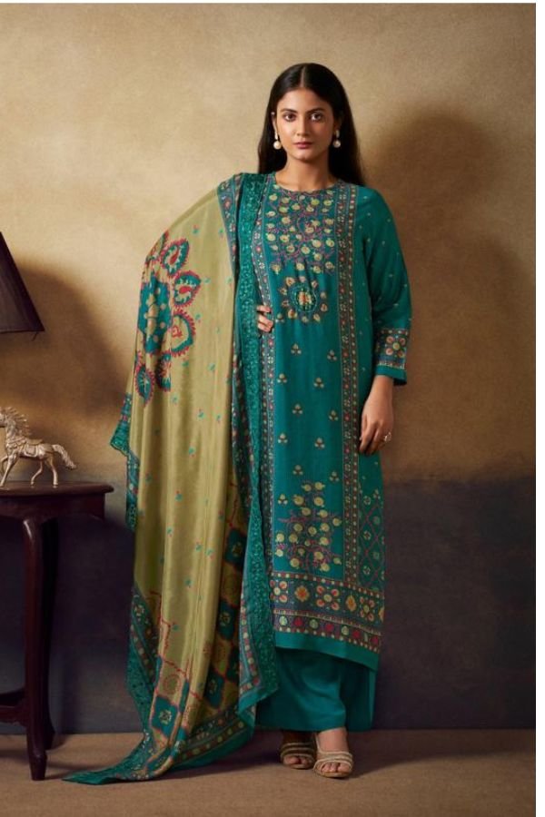 Shiddat Bluebell 2 Muslin Salwar Suit 2002 C