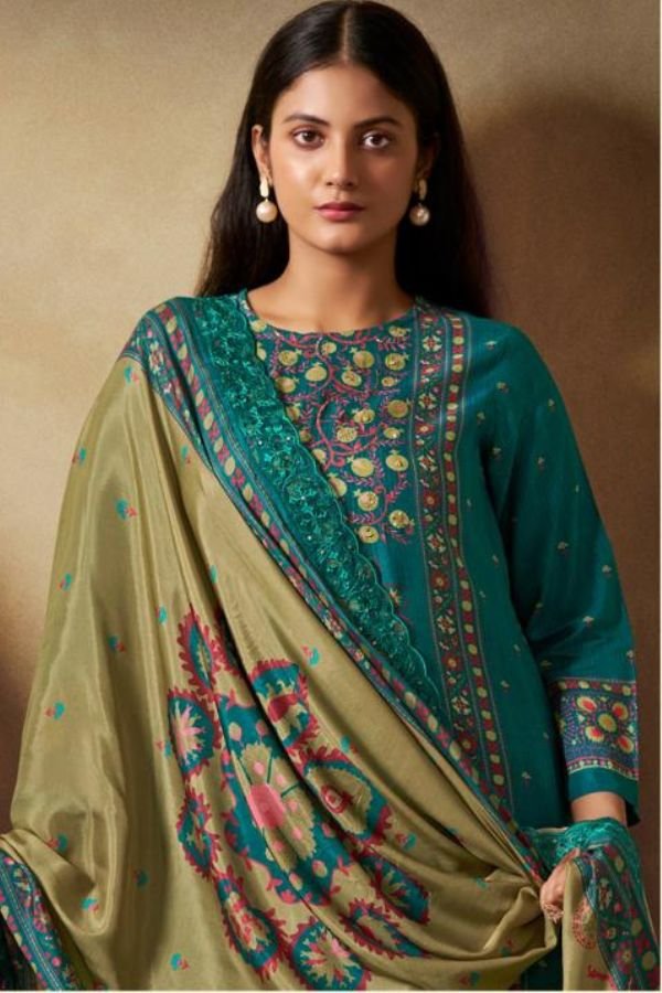 Shiddat Bluebell 2 Muslin Salwar Suit 2002 C