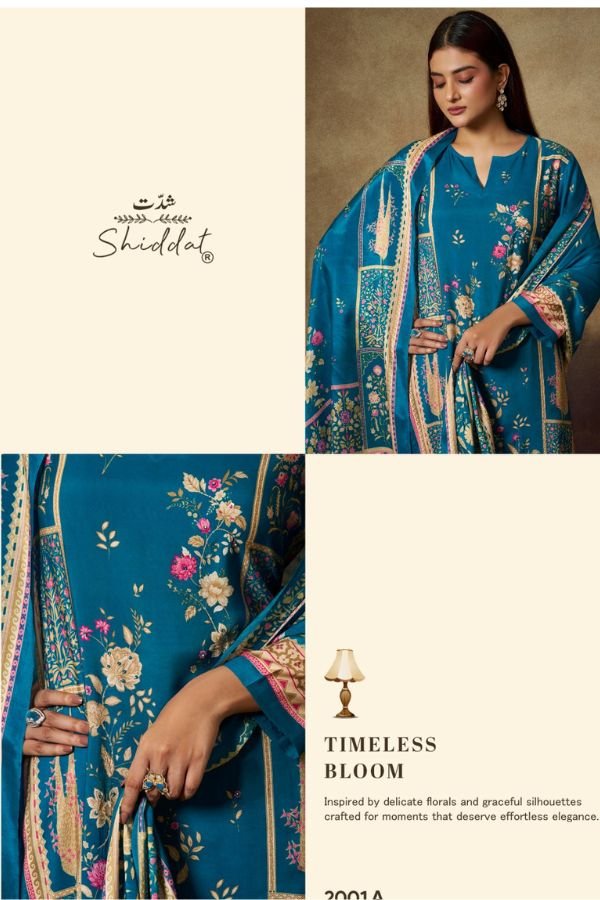Shiddat Serina 2001 Muslin Salwar Suit 2001 A