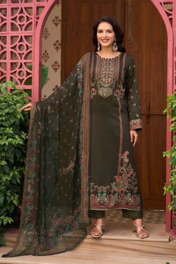 Sunrise Creation Svara Jam Satin Ladies Suit 3002