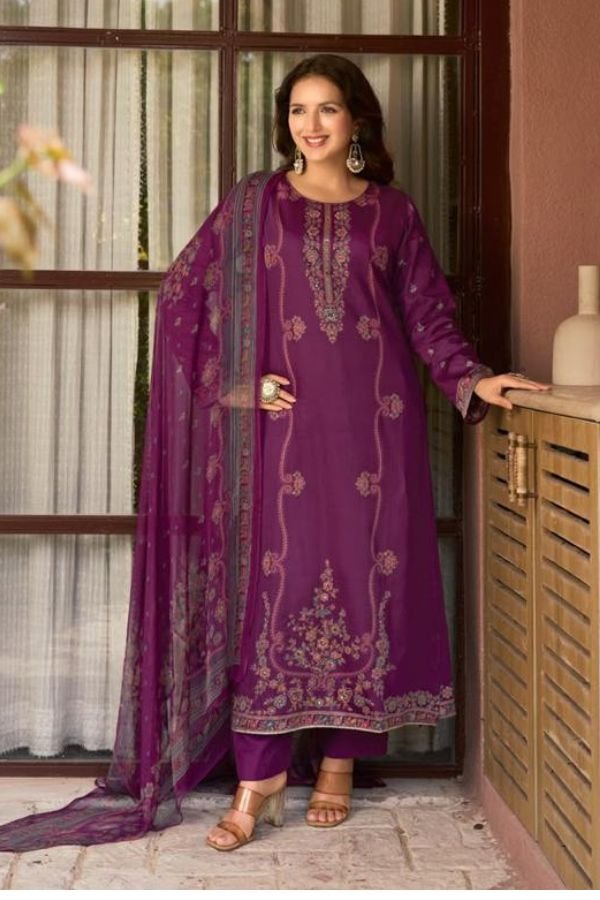 Sunrise Creation Svara Jam Satin Ladies Suit 3003