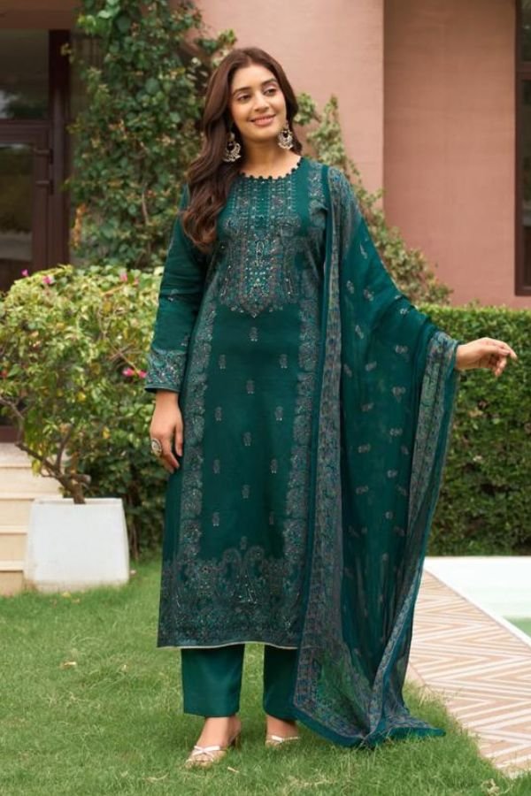 Sunrise Creation Svara Jam Satin Ladies Suit 3004