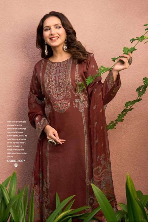 Sunrise Creation Svara Jam Satin Ladies Suit 3007