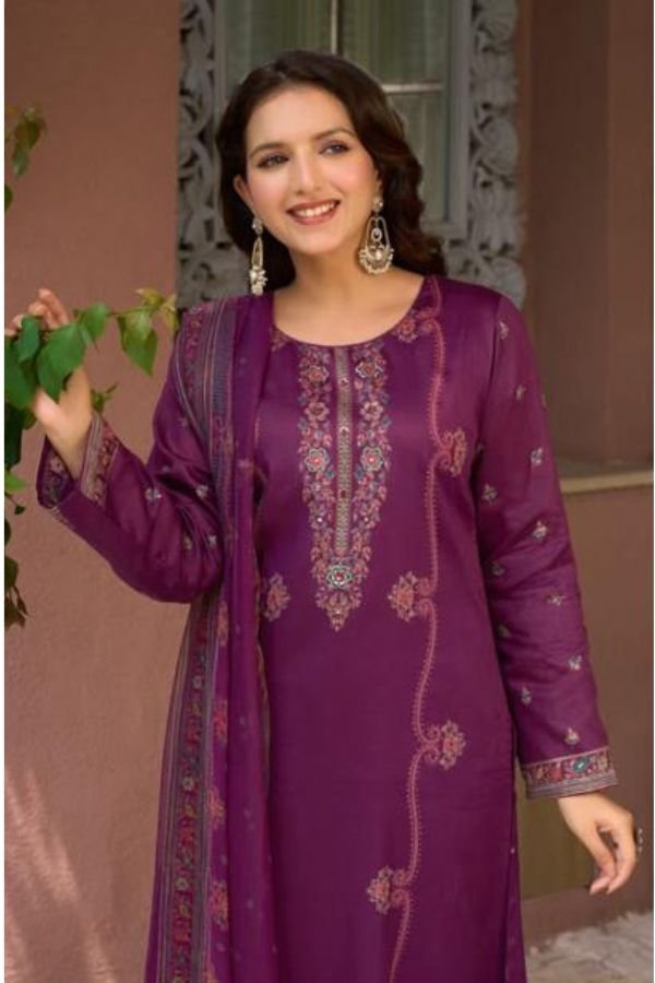 Sunrise Creation Svara Jam Satin Ladies Suit 3003