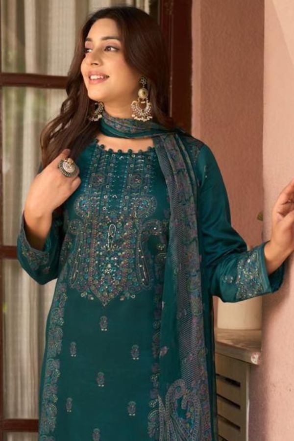 Sunrise Creation Svara Jam Satin Ladies Suit 3004