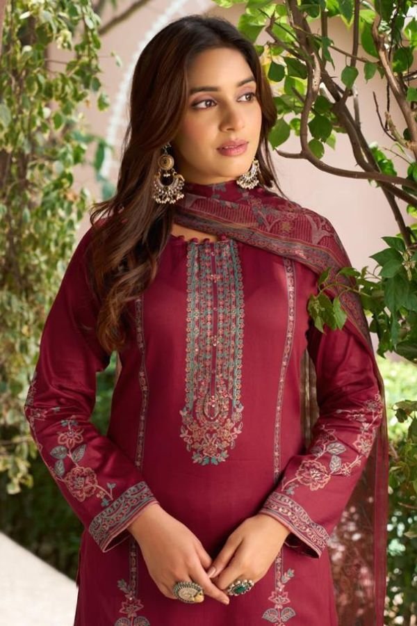 Sunrise Creation Svara Jam Satin Ladies Suit 3005