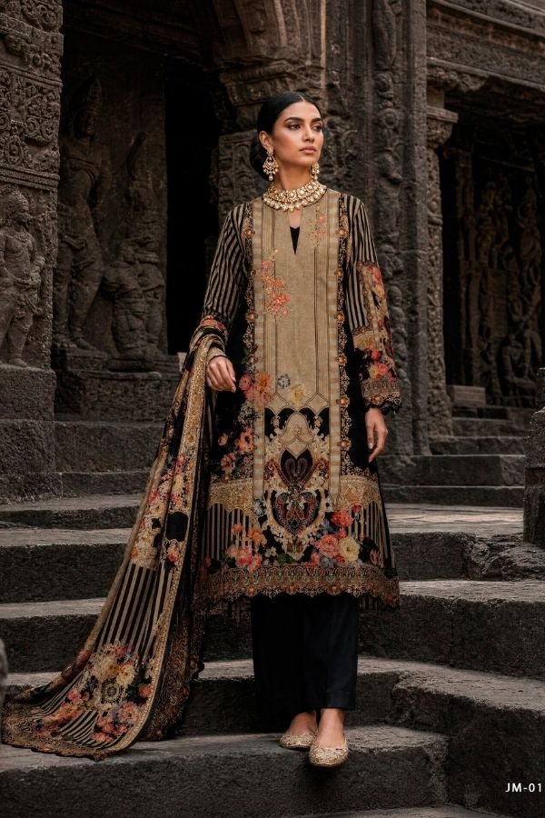 Varsha Fashion Jashn E Mohabbat Viscose Muslin Suit JM-01