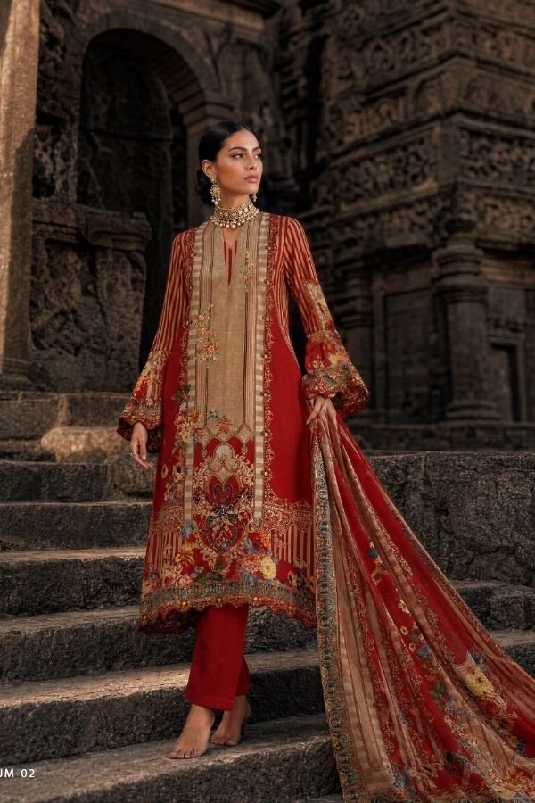 Varsha Fashion Jashn E Mohabbat Viscose Muslin Suit JM-02