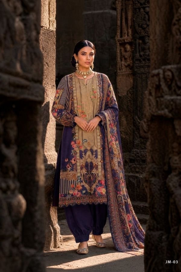 Varsha Fashion Jashn E Mohabbat Viscose Muslin Suit JM-03