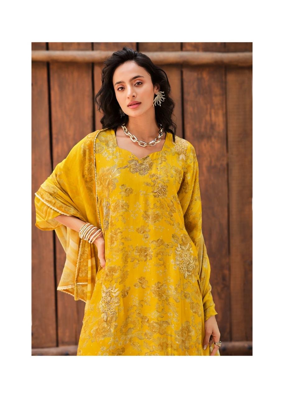 SANAZ The Celebration Edit Viscose Digital Print Kurta Set TCE-3503 - Image 3