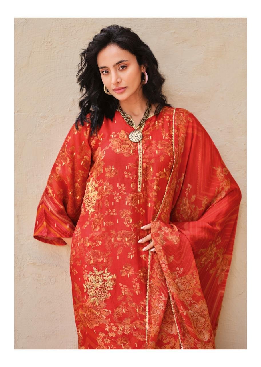 SANAZ The Celebration Edit Viscose Digital Print Kurta Set TCE-3504 - Image 3