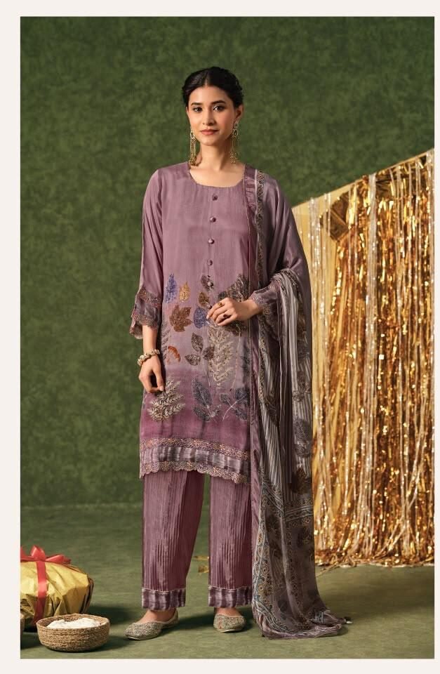 Jay Vijay Prints Sihaya Premium Chinon Digital Print Suit 3354-C