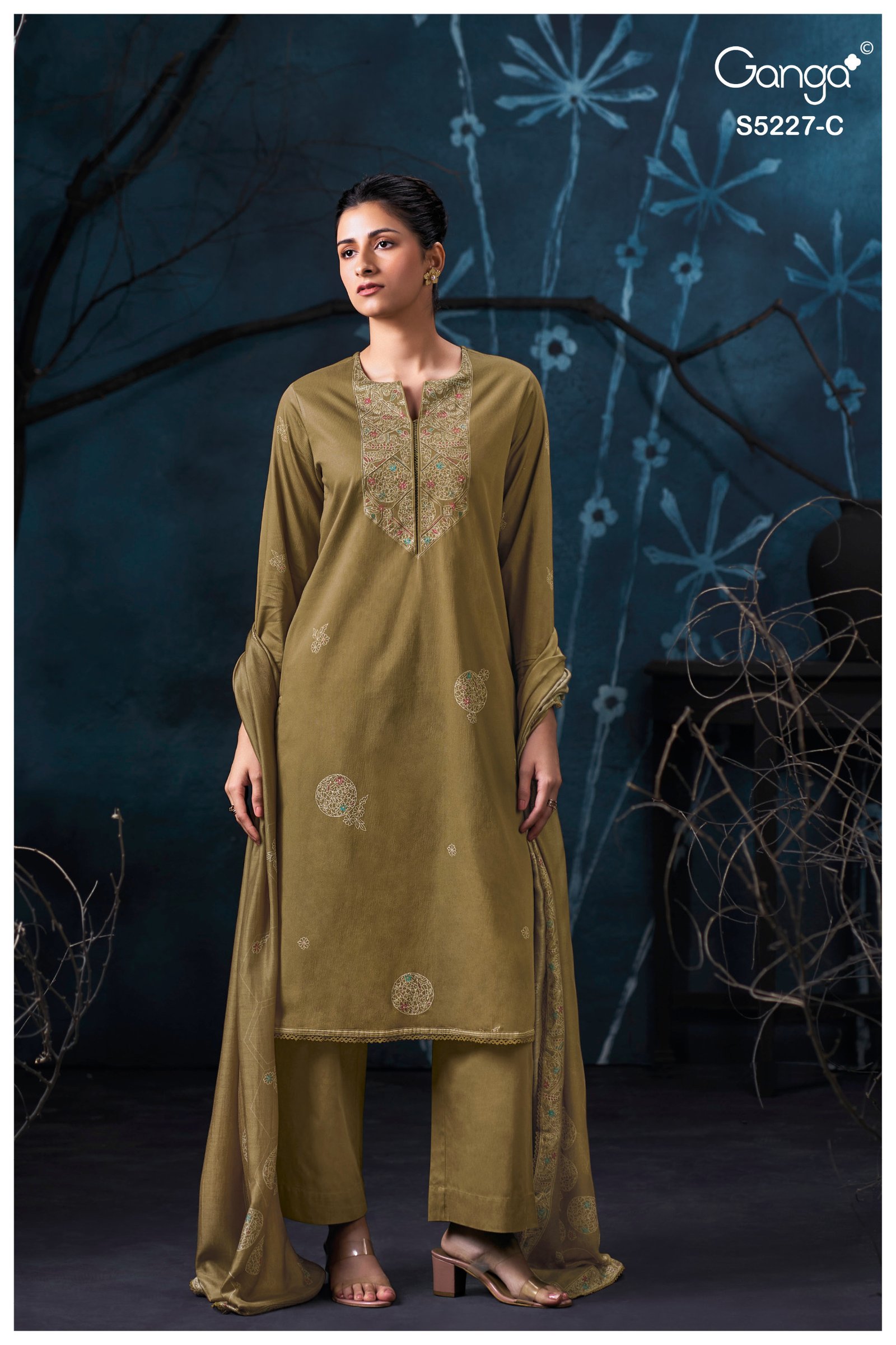 Ganga Fashion Mehak Premium Corduroy Kurta S5227-C