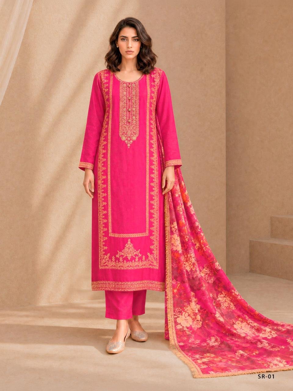 Varsha Fashion SURMAY Viscose Russian Silk Suit SR-01