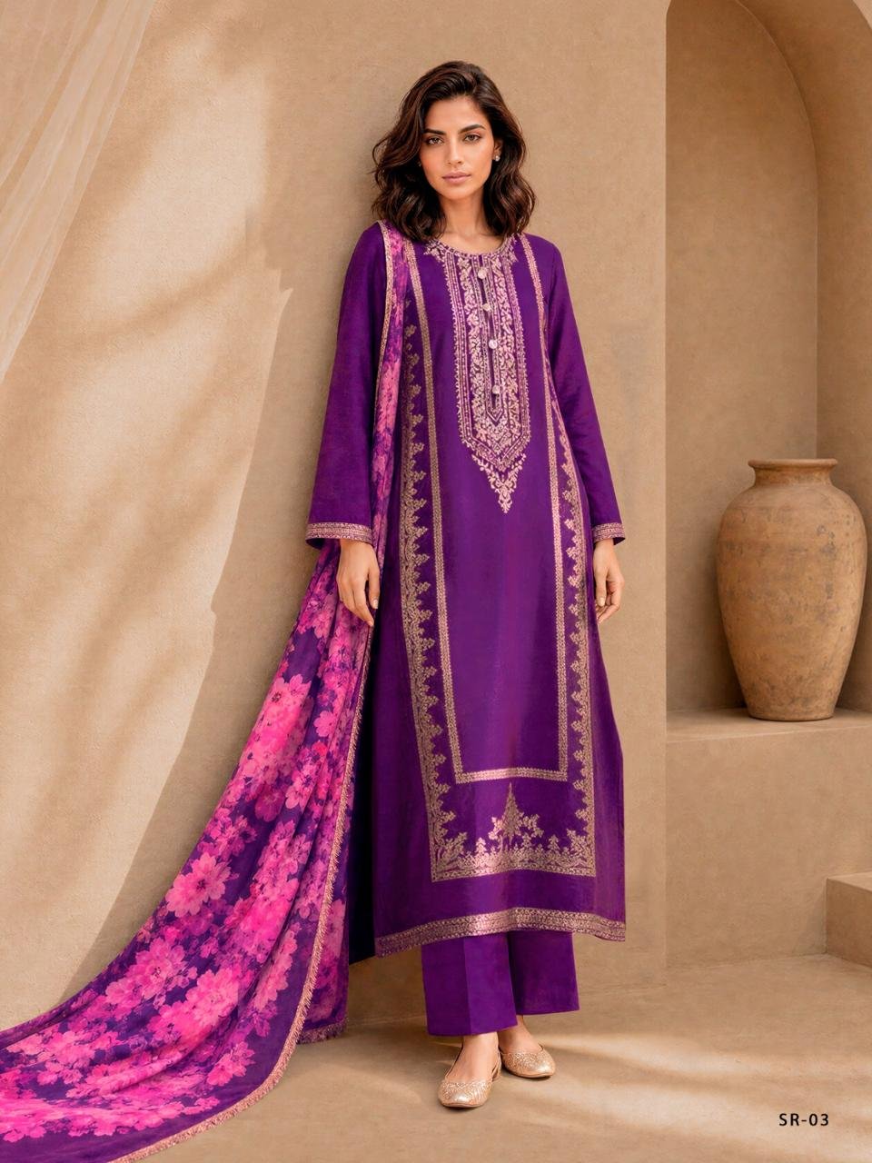 Varsha Fashion SURMAY Viscose Russian Silk Suit SR-03