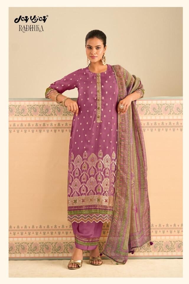 Jay Vijay Prints Radhika 3267 Premium Organza Suit 3267-B