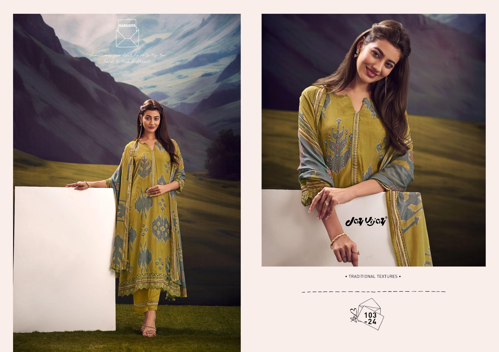 Jay Vijay Prints Nadaniya Pure Cotton Modal Suit 103-24