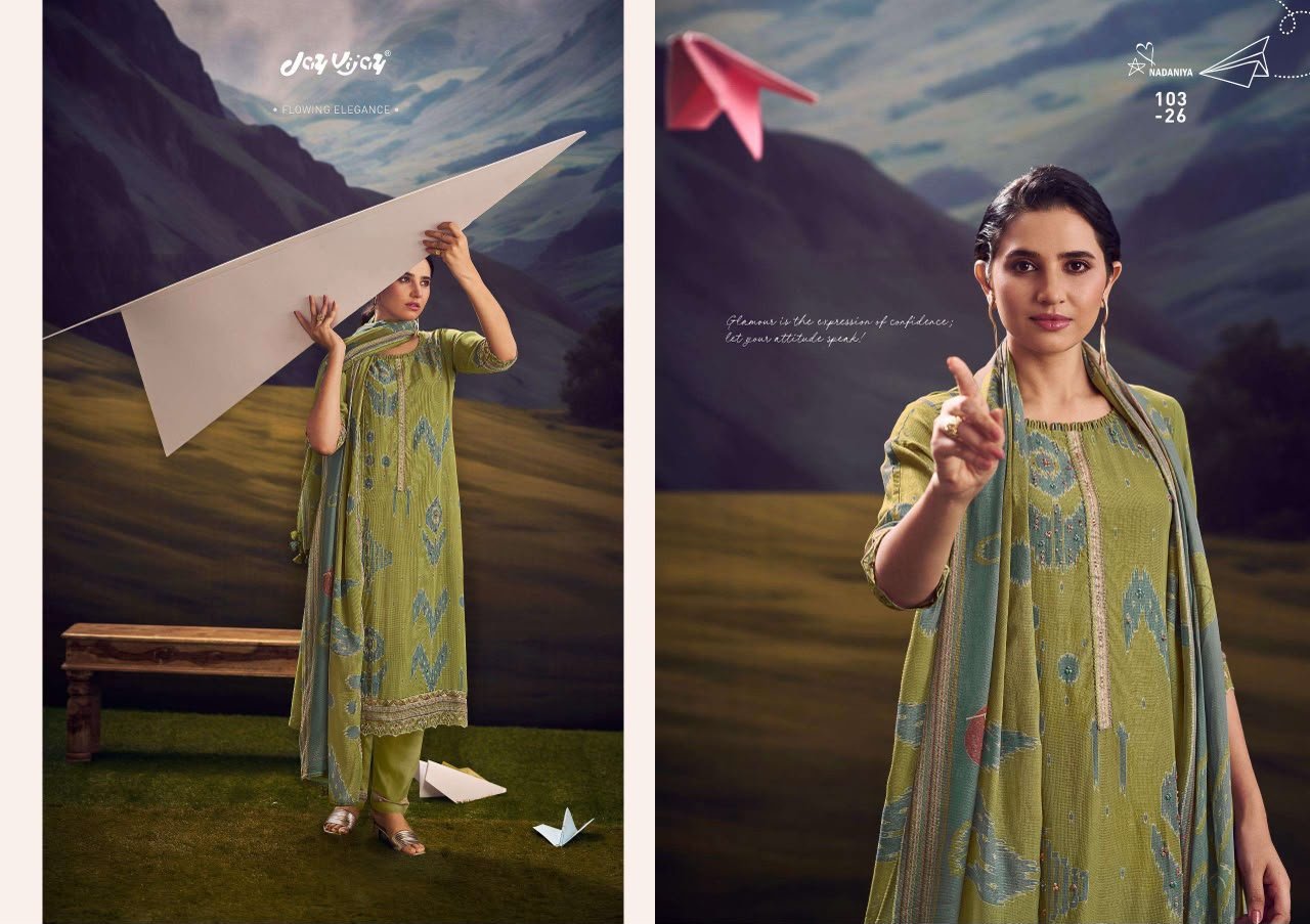 Jay Vijay Prints Nadaniya Pure Cotton Modal Suit 103-26