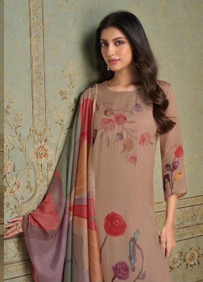 OMTEX ALORA Organza Twill Digital Print Suit 16551-A