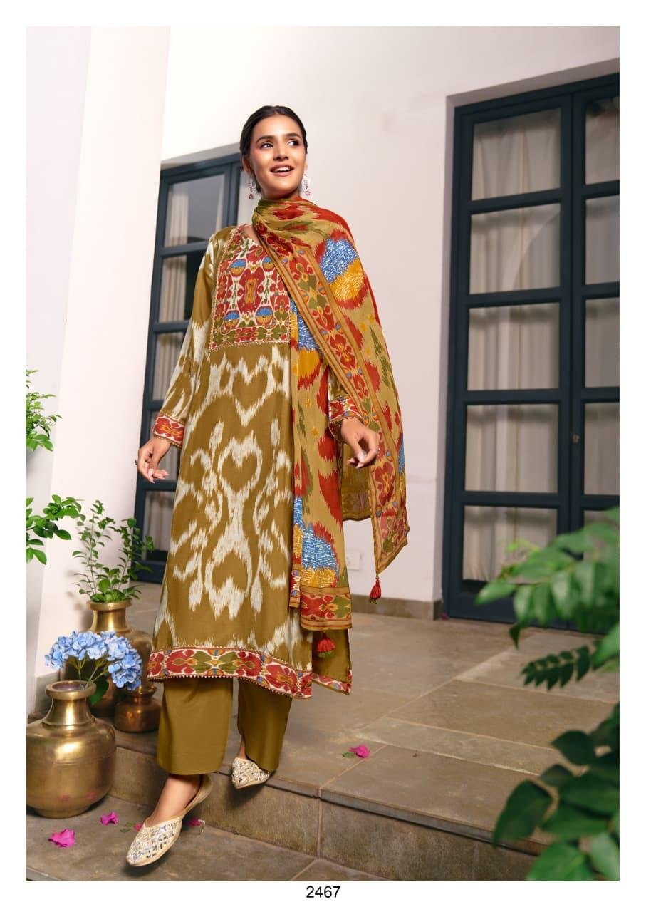 Kimora Fashion Cha Pani Pure Muslin Digital Print Suit 2467