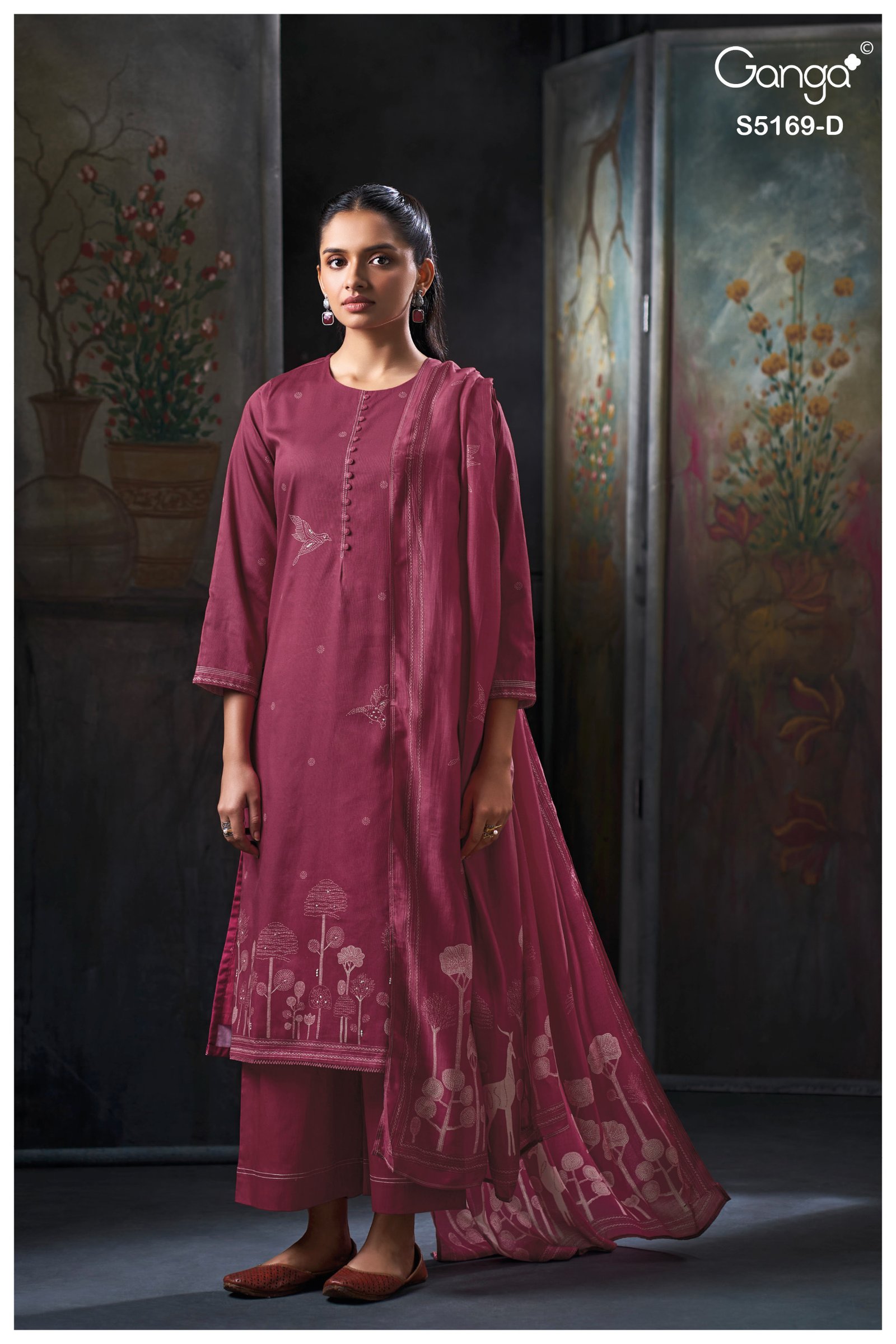 Ganga Fashion Beloria S5169 Premium Corduroy Kurta Set S5169-D