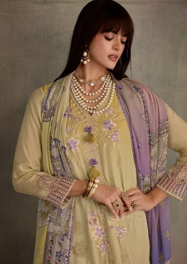 Kimora Fashion Heer Starlight Pure Muslin Suit H-0212
