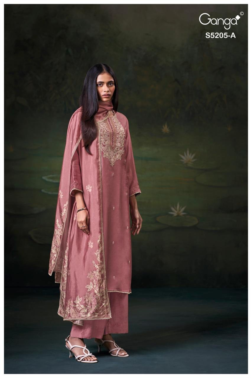 Ganga Fashion Celsa S5205 Premium Pure Silk Kurta Set S5205-A