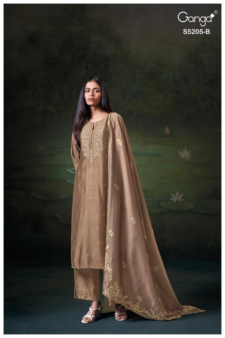 Ganga Fashion Celsa S5205 Premium Pure Silk Kurta Set S5205-B