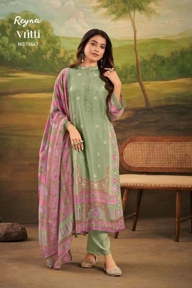 Reyna Fabrics Vritti Premium Pure Bemberg Ho Silk Kurta 10467