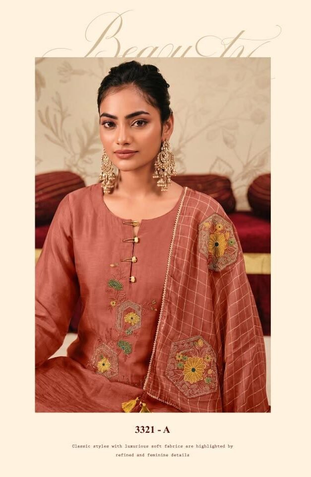 Jay Vijay Prints Nirmita Pure Chiniya Silk Suit 3321-A