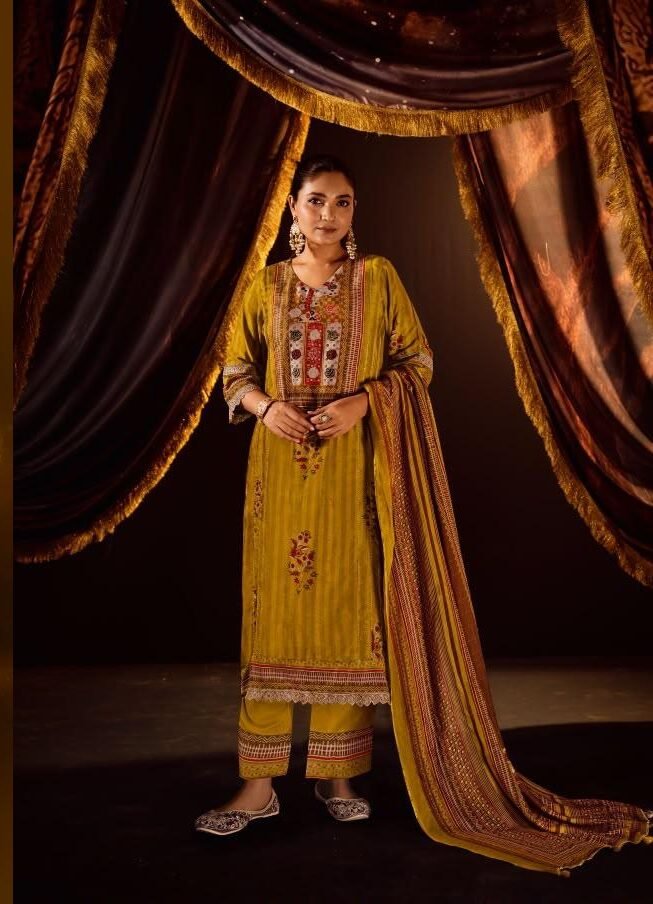 Jay Vijay Prints Jhoomro Premium Bemberg Muslin Silk Kurta Set 11594