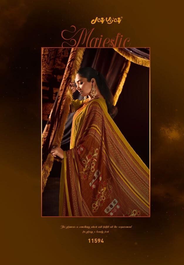 Jay Vijay Prints Jhoomro Premium Bemberg Muslin Silk Kurta Set 11594 - Image 3