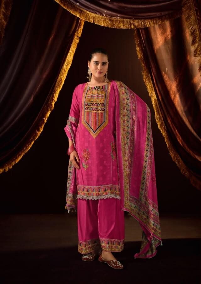 Jay Vijay Prints Jhoomro Premium Bemberg Muslin Silk Kurta Set 11591