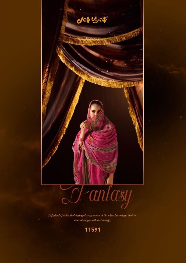 Jay Vijay Prints Jhoomro Premium Bemberg Muslin Silk Kurta Set 11591 - Image 3