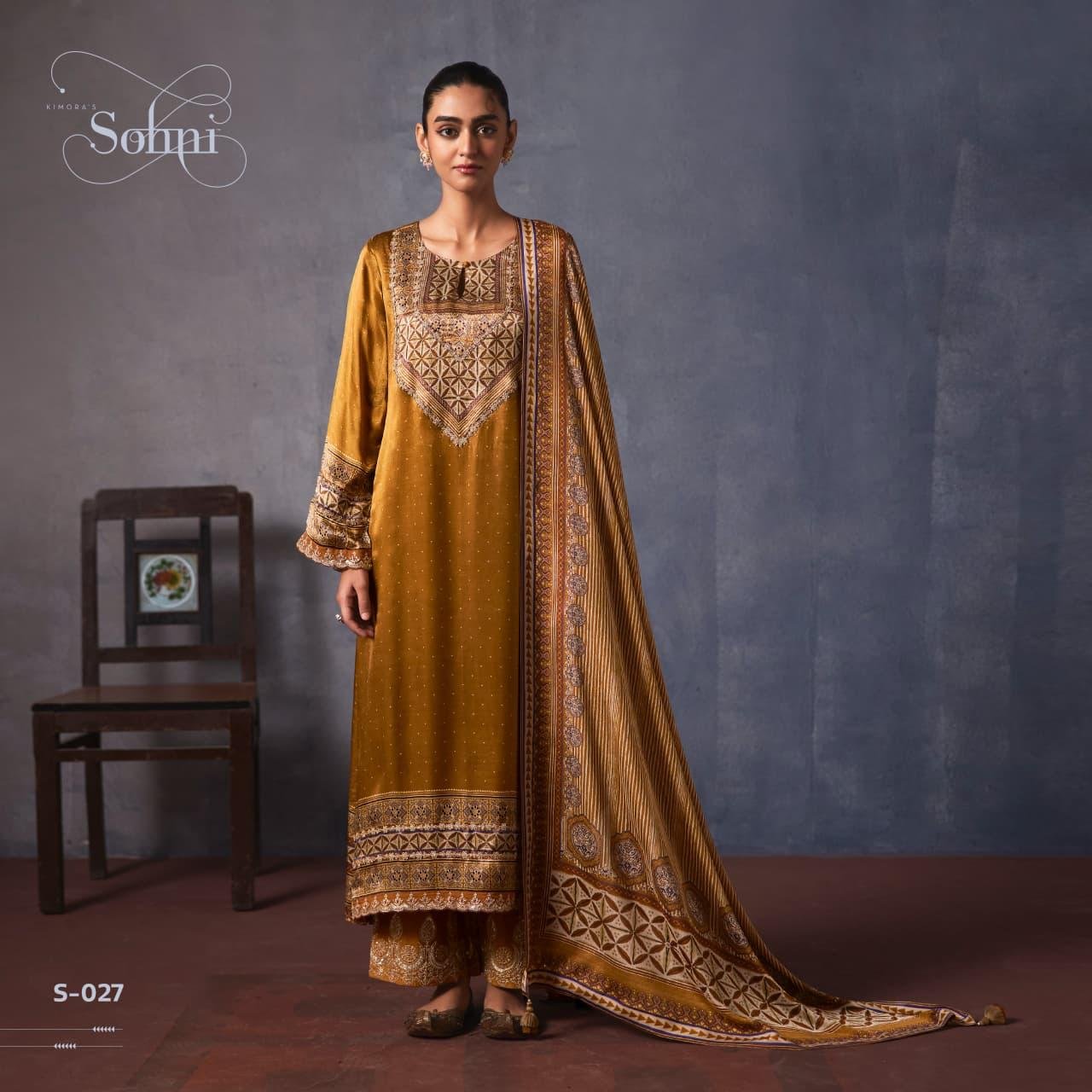 Kimora Fashion Sohni Lajjo Pure Gaji Silk Suit S-027