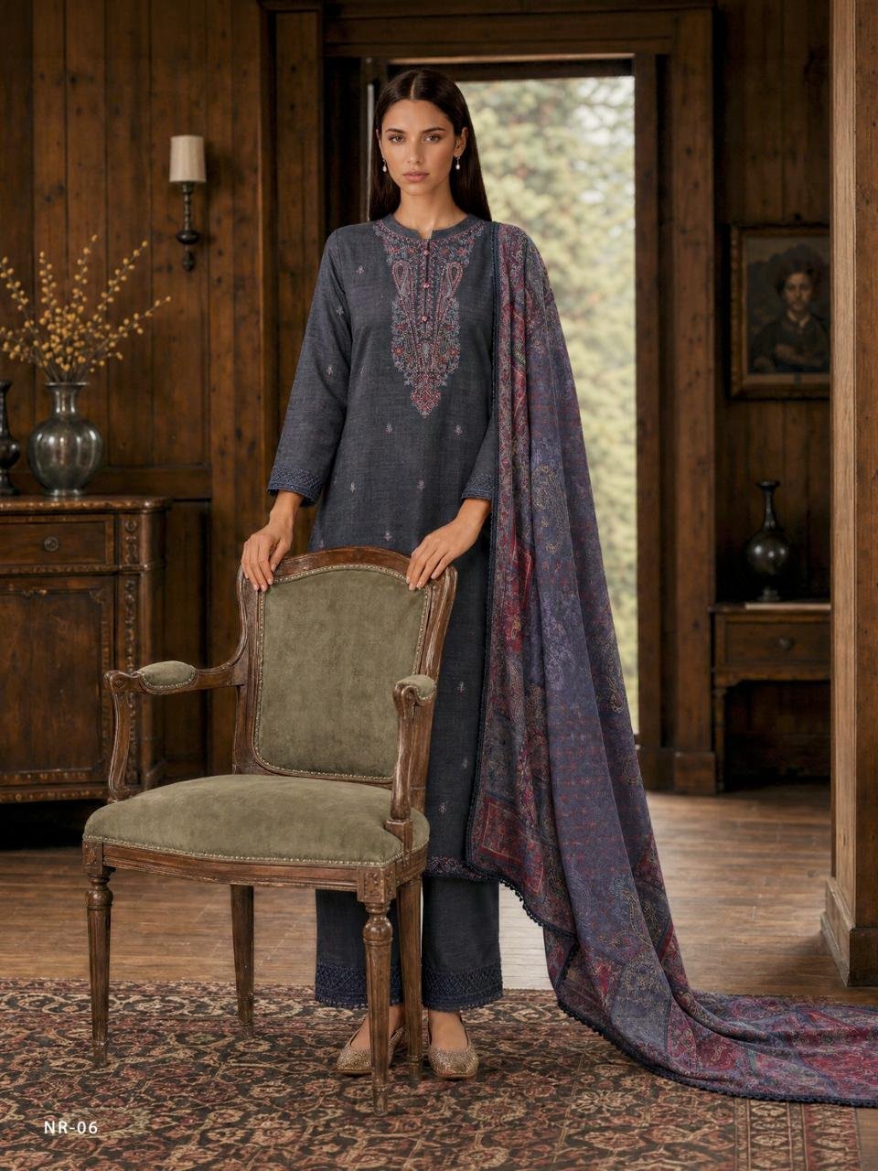 Varshaa Fashion Nooreh Khadi Silk Suit NR-06