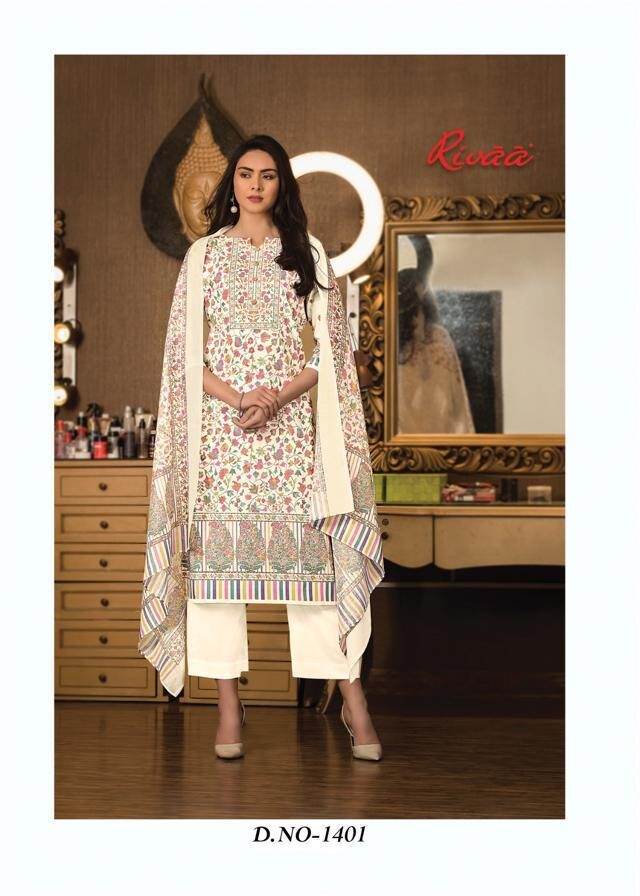 Rivaa Kasauti Winter Collection Heavy Pashmina Suit 1401