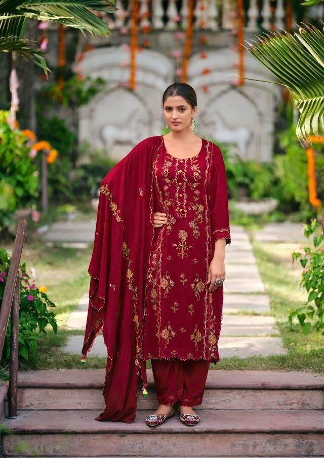 Jay Vijay Prints Gulrez Winter Collection Premium Pashmina Suit 11744