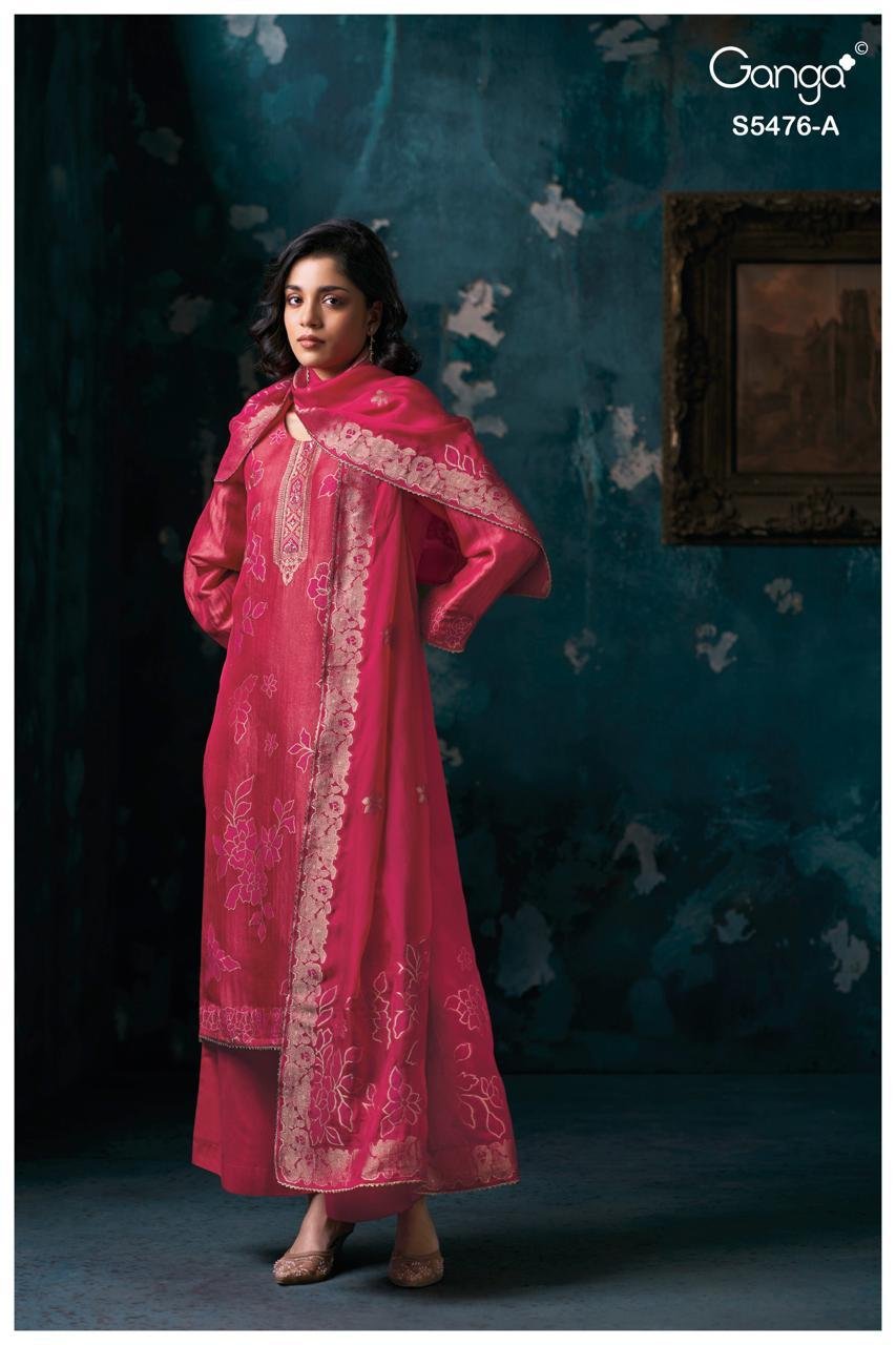 Ganga Fashion Nupur S5476 Premium Pure Silk Suit S5476-A