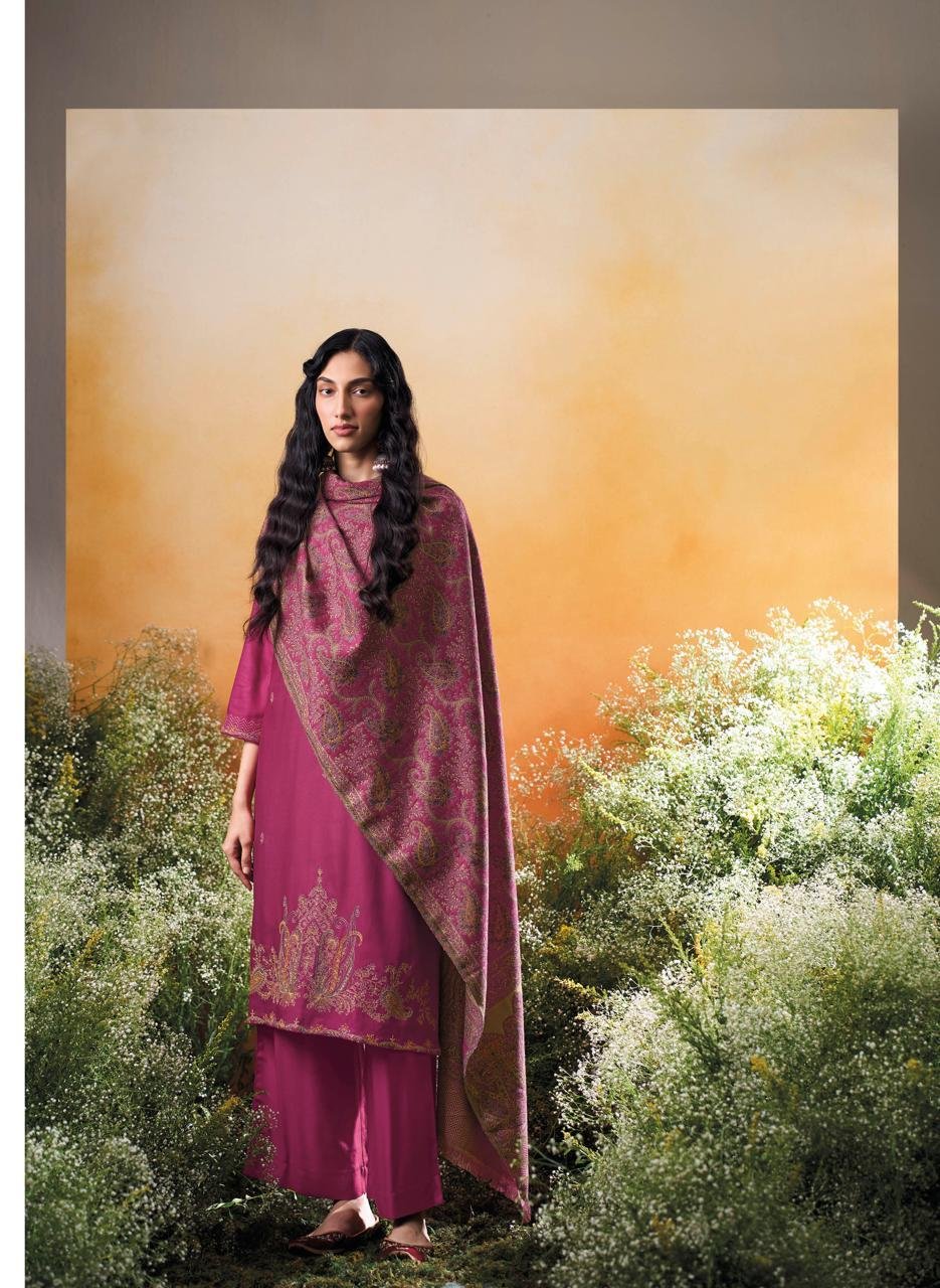 Ganga Fashion Raahee Winter Collection Pure Pashmina Suit C2337
