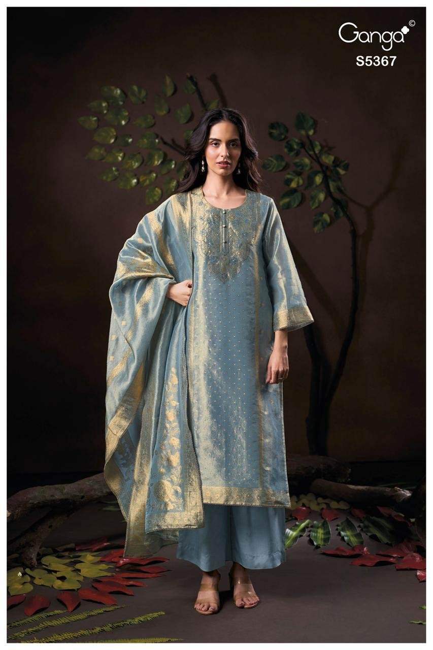 Ganga Fashion Cyndie S5367 Premium Pure Kanjivaram Silk Suit S5367