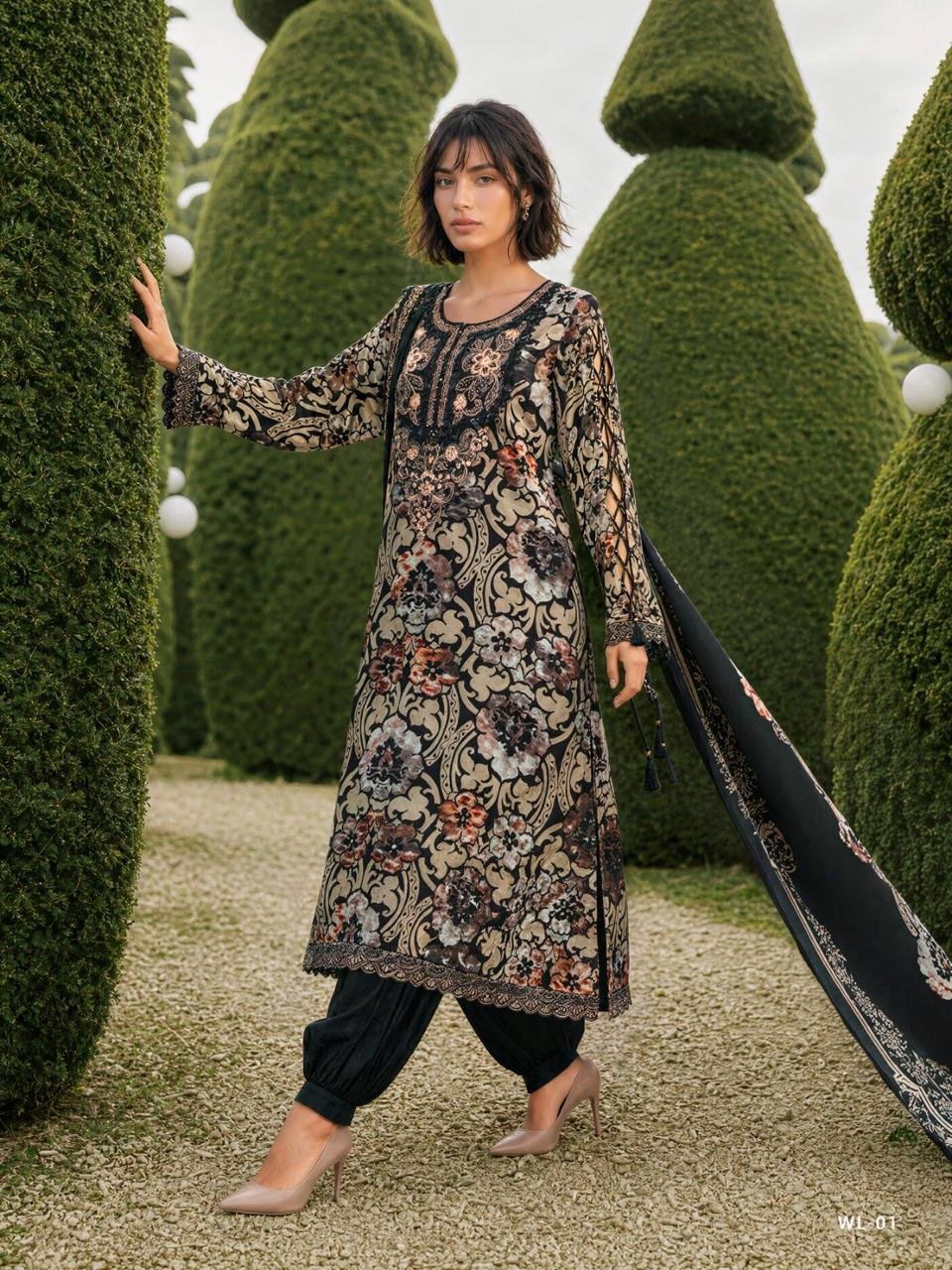 Varsha Fashion Winter Luxury Winter Collection Pashmina Silk Satin Suit WL-01
