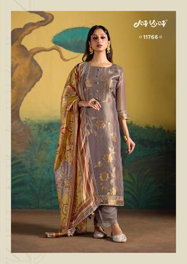 Jay Vijay Prints Raashi Pure Kanjiwaram Silk Suit 11766