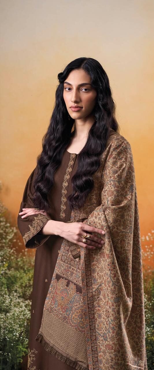 Ganga Fashion Raahee Winter Collection Pure Pashmina Suit C2339